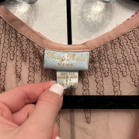 Tracy Reese Floral Beaded Top - Picture 3 of 14